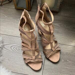 Elegant Women's Strappy Sandals - Pink